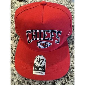 Kansas City Chiefs NFL '47 Brand Red New Adjustable Snapback Hat NWT Football